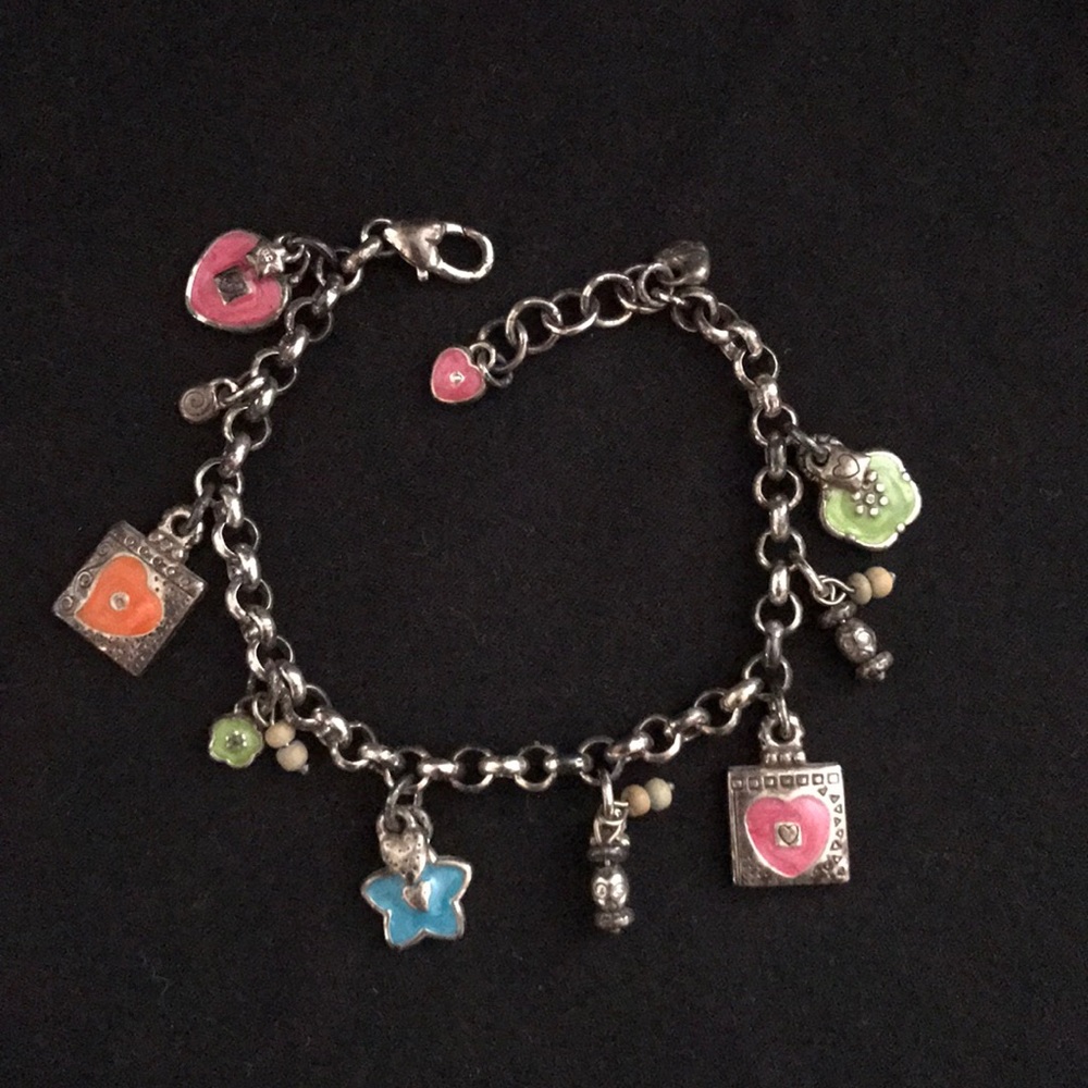 Brighton silver and enamel bracelet